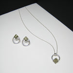 Charger l&#39;image dans la galerie, 「Nouveau」Boucles Pyrite et Cercle
