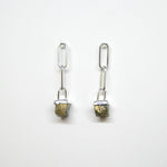 Charger l&#39;image dans la galerie, 「Nouveau」Boucles Pyrite et &quot;Paperclip&quot;
