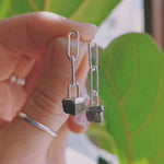 Charger et lire la vidéo dans la visionneuse de la Galerie, 「Nouveau」Boucles Pyrite et &quot;Paperclip&quot;
