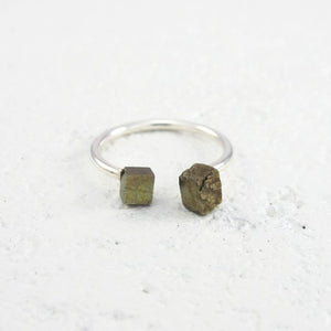 Pyrite Open Ring