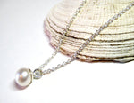 Load image into Gallery viewer, Pearl Solitaire Necklace
